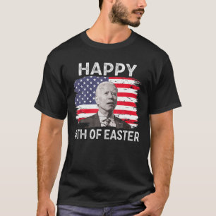 Camiseta Gracioso Joe Biden Feliz 4 De Julio Confuso Pascua