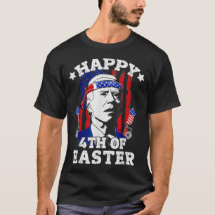 Camiseta Gracioso Joe Biden Feliz 4 De La Bandera Estadouni