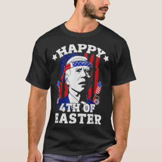 Camiseta Gracioso Joe Biden Feliz 4 De La Bandera Estadouni