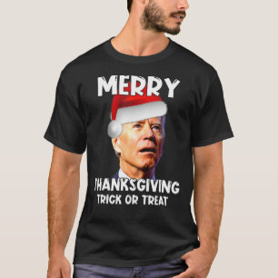 Camiseta Gracioso, Joe, Biden, Merry, Acción de Gracias, Fe