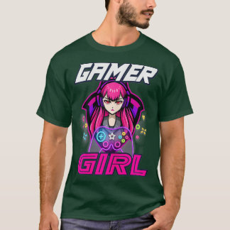 Camiseta Gracioso juego de Chica de video juego de mujeres 