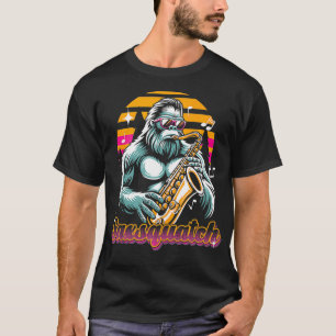 Camiseta Gracioso juego de palabras Saxsquatch reproductor