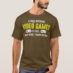 Camiseta Gracioso juego de video Tee de juegos para hombres