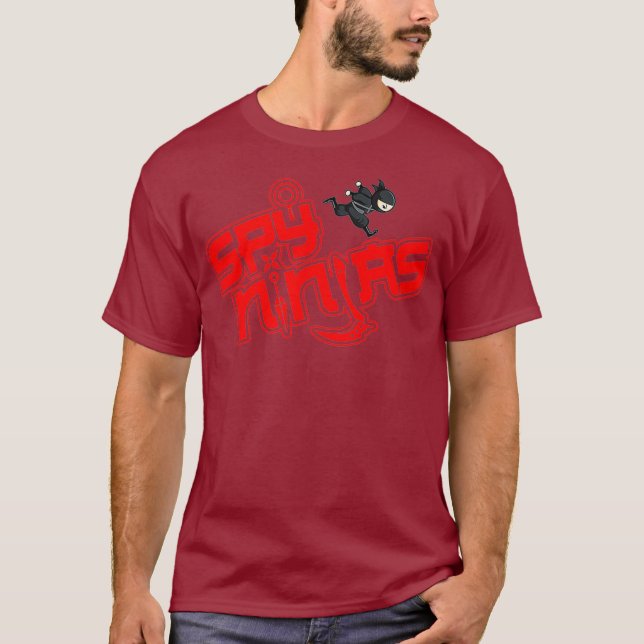 Camiseta Gracioso juego espía Ninjas Gamer (Anverso)