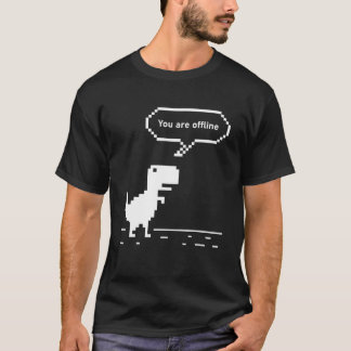 Camiseta Gracioso Juego Rex Fuera De Línea Cute Pixel, Jueg