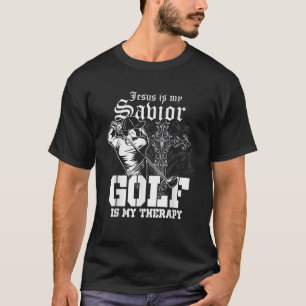 Camiseta Gracioso Jugador Cristiano de Golf Jesucristo Devo
