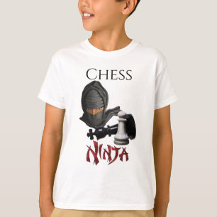 Camiseta Gracioso jugador de ajedrez Ninja