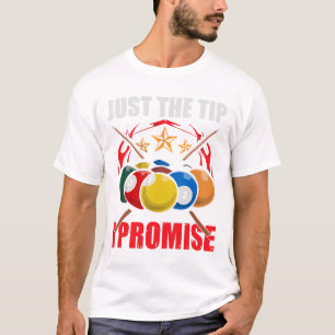 Camiseta Gracioso jugador de billar Billetes Sólo La Punta