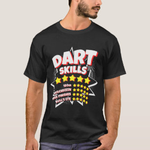 Camiseta Gracioso jugador de dardos de hobby dara habilidad