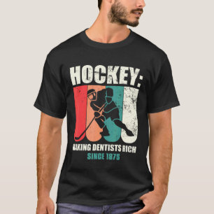 Camiseta Gracioso jugador de hockey sobre hielo haciendo ri