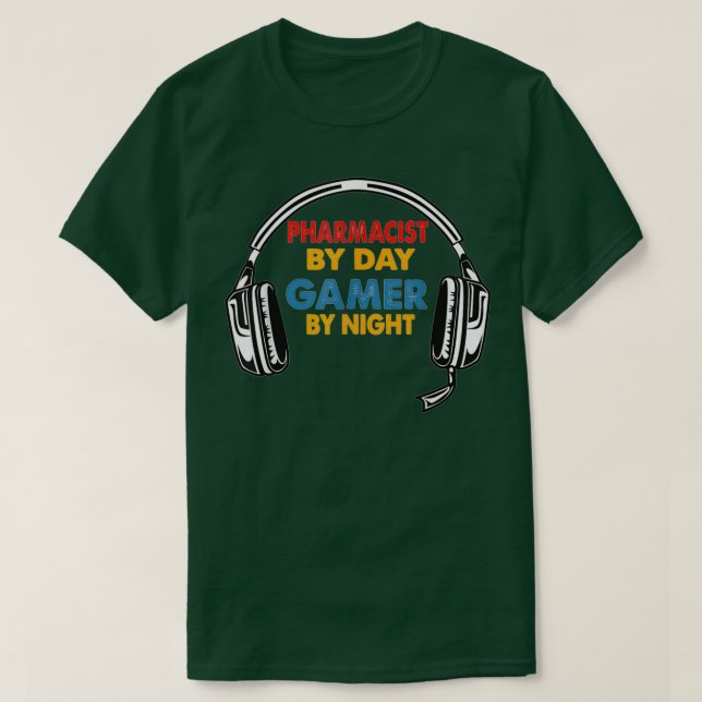Camiseta Gracioso jugador de regalos en la farmacia (Diseño del anverso)