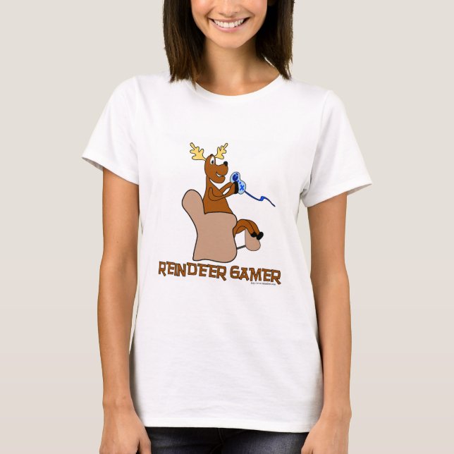 Camiseta Gracioso jugador de renos (Anverso)