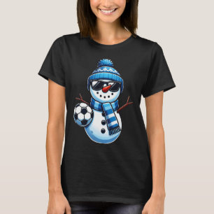 Camiseta Gracioso jugador de snowman amante de los deportes
