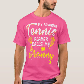 Camiseta Gracioso jugador de tenis hobby Racquet Abuela