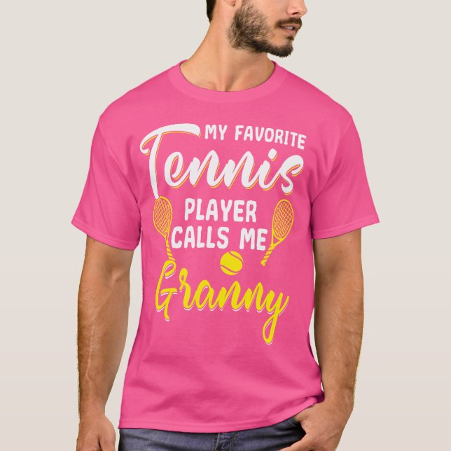 Camiseta Gracioso jugador de tenis hobby Racquet Abuela (Anverso)