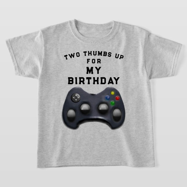 Camiseta Gracioso jugador de video de cumpleaños (Distribución)