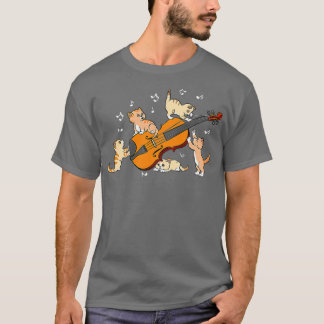 Camiseta Gracioso jugador de violín de gato