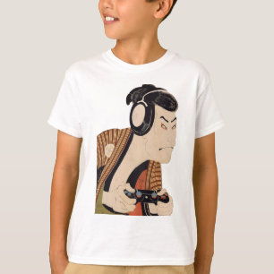 Camiseta Gracioso jugador japonés Samurai Ukiyo-e Art