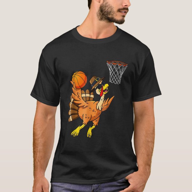 Camiseta Gracioso jugador turco de baloncesto de Acción de  (Anverso)