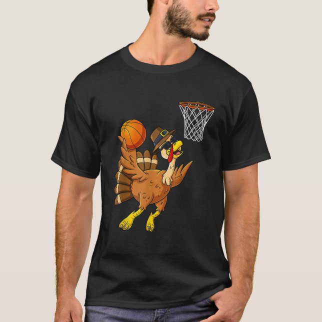 Camiseta Gracioso jugador turco de baloncesto de Acción de  (Anverso)