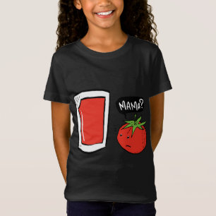 Camiseta Gracioso Jugo De Tomate Vegano Y Ensalada