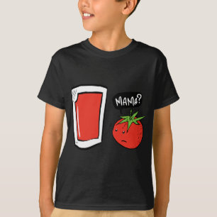Camiseta Gracioso Jugo De Tomate Vegano Y Ensalada