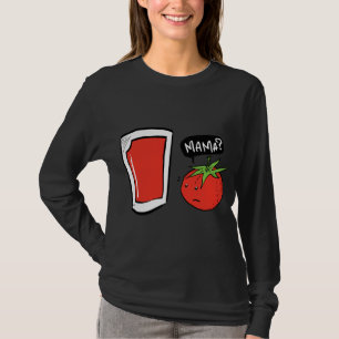 Camiseta Gracioso Jugo De Tomate Vegano Y Ensalada
