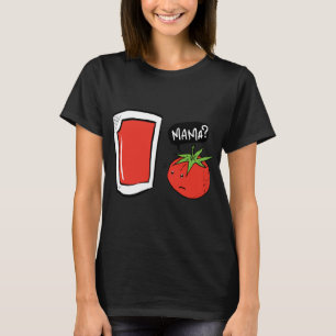 Camiseta Gracioso Jugo De Tomate Vegano Y Ensalada