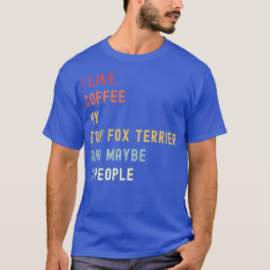 Camiseta Gracioso Juguete Para El Perro Y El Café Retro Ter