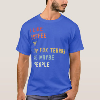 Camiseta Gracioso Juguete Para El Perro Y El Café Retro Ter