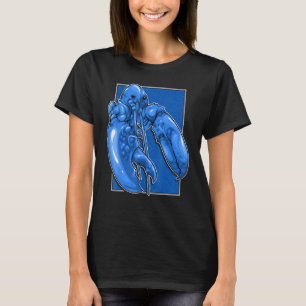 Camiseta Gracioso Jumpscare Lobster Meme Blue Crustacean