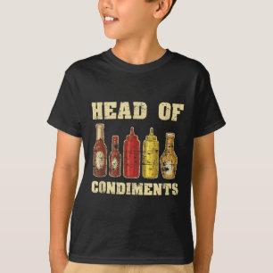 Camiseta Gracioso Ketchup Mustard Barbacoa Climas De Sauce 