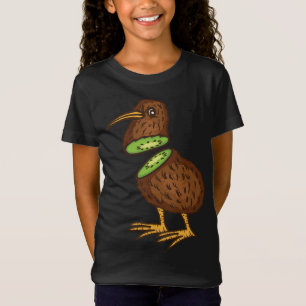 Camiseta Gracioso Kiwi Bird Gira a los hombres Guay Kiwi Bi