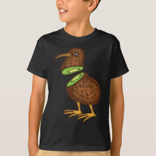 Camiseta Gracioso Kiwi Bird Gira a los hombres Guay Kiwi Bi