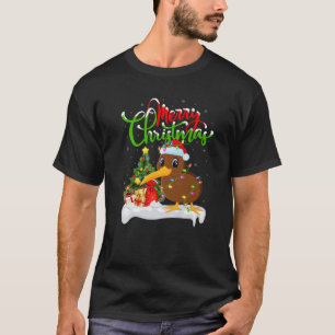 Camiseta Gracioso Kiwi Bird Lover Xmas Iluminando Kiwi Bird