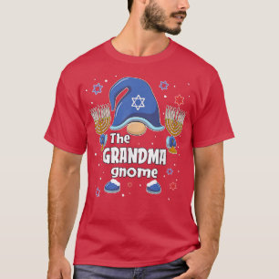 Camiseta Gracioso La Abuela Gnome Hanukkah Familia Pareante