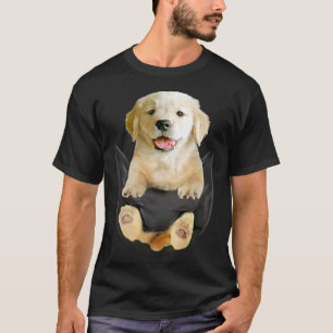 Camiseta Gracioso Laboratorio Amarillo En Pocket Labrador R