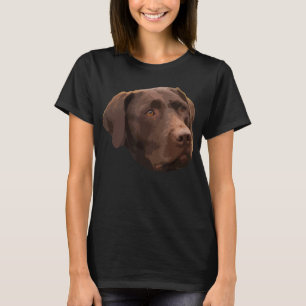 Camiseta Gracioso Laboratorio de Chocolate Labrador de cami