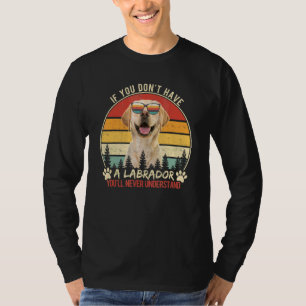Camiseta Gracioso Labrador Recuperador Perro Dueño Vintage