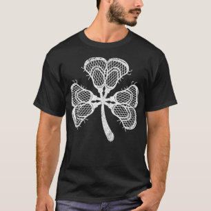 Camiseta Gracioso Lacrosse Como Shamrock Clover St Patric