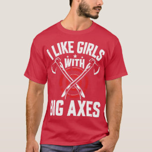 Camiseta Gracioso lanzador de hachís me gustan los Chicas c