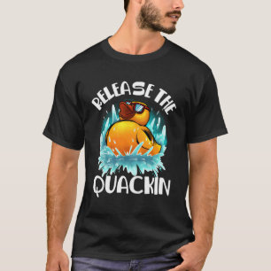 Camiseta Gracioso Lanzamiento Del Ataque De Pato De Goma T