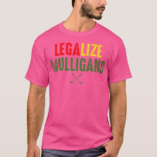 Camiseta Gracioso Legalize Mulligans Golf (Anverso)