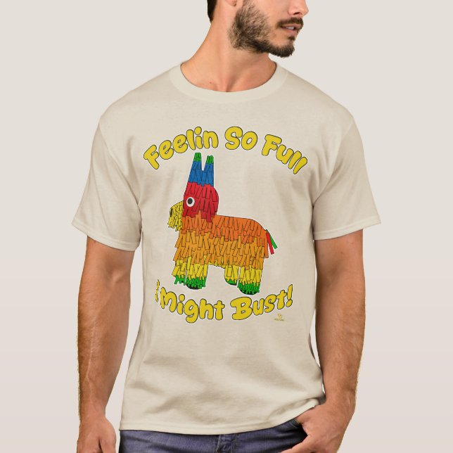 Camiseta Gracioso lema del Fiesta de arte de Pinata Persona (Anverso)