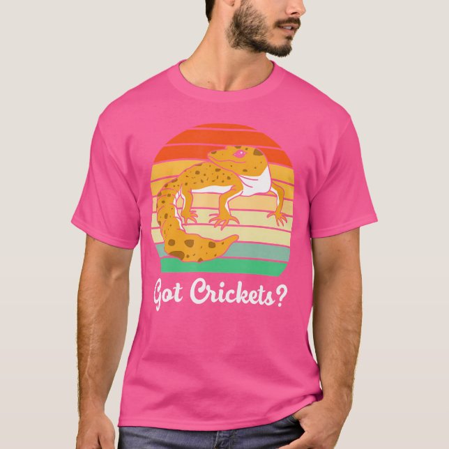 Camiseta Gracioso leopardo Gecko tiene grillos (Anverso)