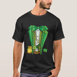 Camiseta Gracioso Leprechaun Costume Suit Tuxedo St Patr