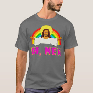 Camiseta Gracioso Lgbt Ah Man Jesus Gay Oris