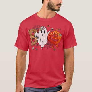 Camiseta Gracioso libro con fantasmas y calabazas para hall