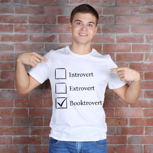 Camiseta Gracioso libro de extravío de Introvert Extrovert