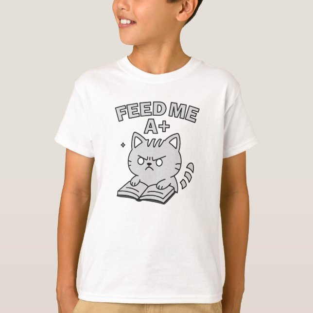 Camiseta Gracioso libro de gatos Edgy (Anverso)